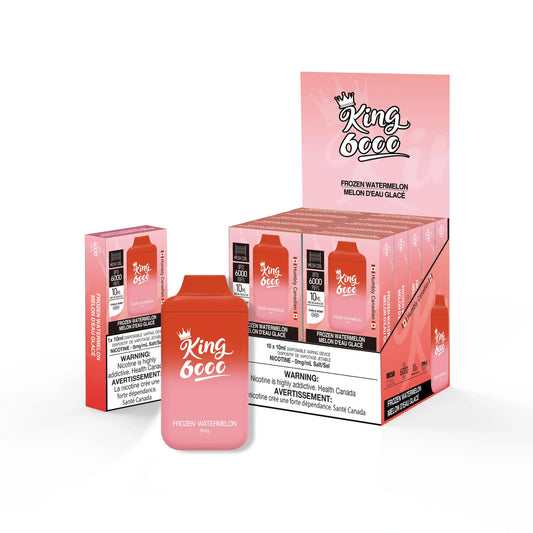 King vape 6000 Frozen Watermelon 0mg/ml disposable vape (Provincial)