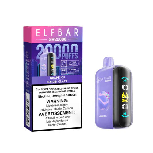 Elf bar GH20k Sakura Grape 20mg disposable(Provincial)