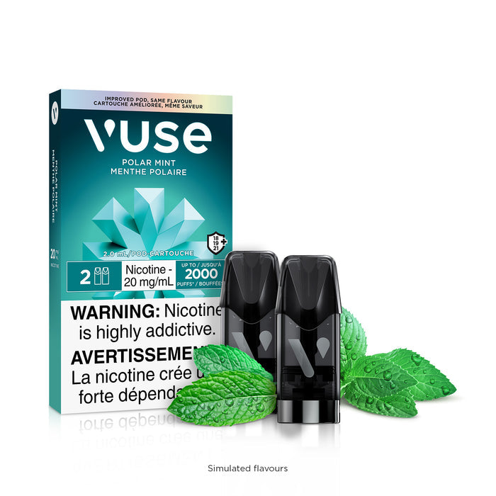 Vuse pro smart Polar mint Kit  (20mg x2 ) (Provincial)