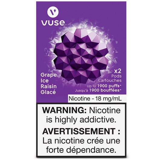 Vuse E-pod Grape Ice 18mg/mL x 2