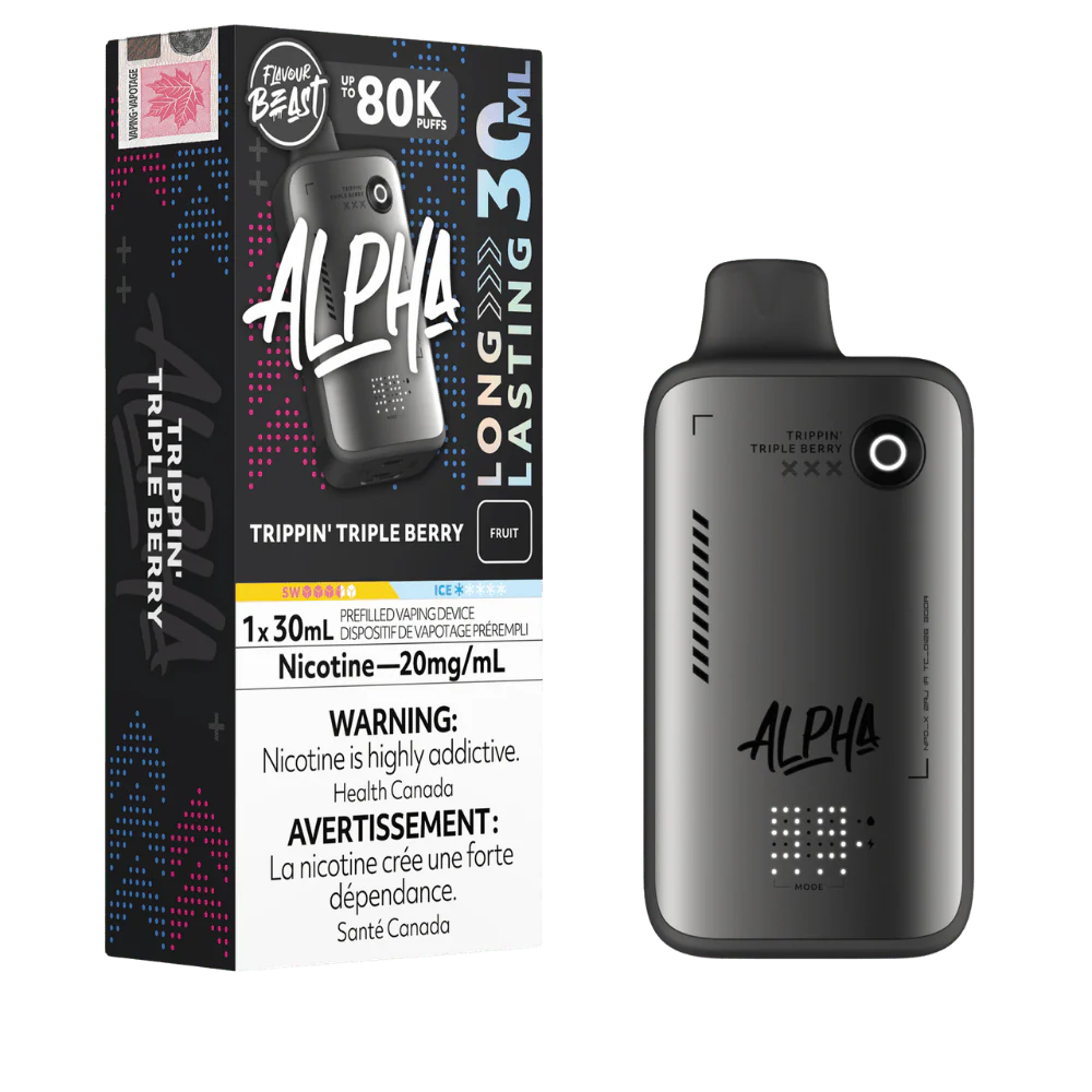 Flavour Beast Alpha Trippin’ Triple Berry 80K 20mg/ml disposable (Provincial)