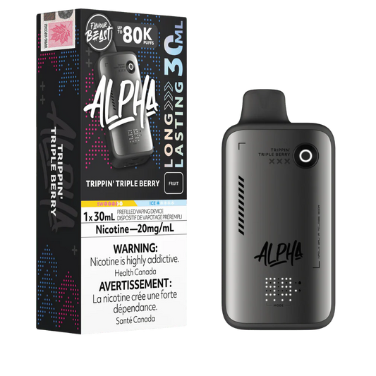 Flavour Beast Alpha Trippin’ Triple Berry 80K 20mg/ml disposable (Provincial)