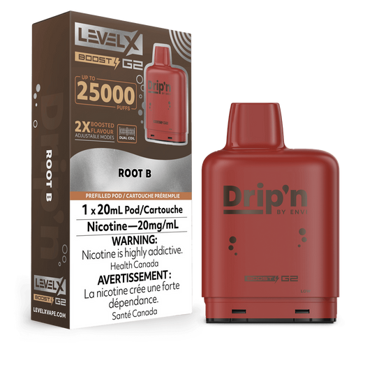 Drip’n LevelX Boost G2 pod Root B 20mg/mL (provincial)