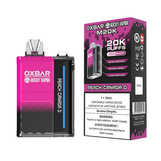 Oxbar M20k Peach Canada D 20mg/ml disposable