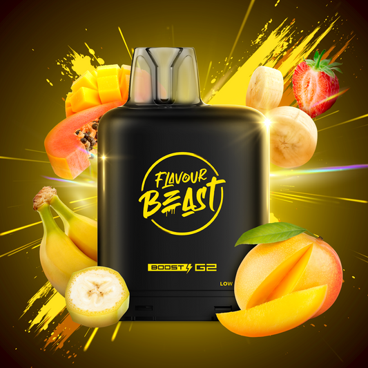 Flavour Beast LevelX Boost pod 25K Blastin Banana Mango 20mg/ml  (Provincial)