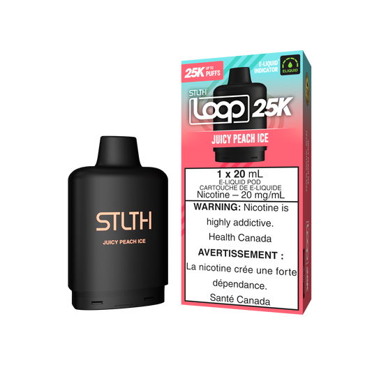 Stlth Loop Pod 25K Juicy Peach Ice - 20ml (Provincial)