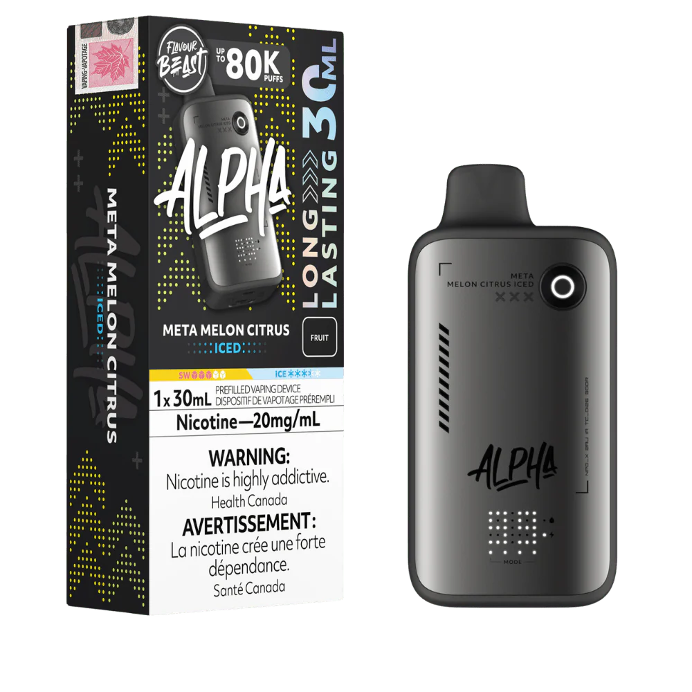 Flavour Beast Alpha Meta Melon Citrus Iced 80K 20mg/ml disposable (Provincial)