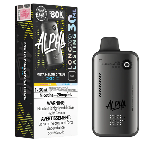 Flavour Beast Alpha Meta Melon Citrus Iced 80K 20mg/ml disposable (Provincial)