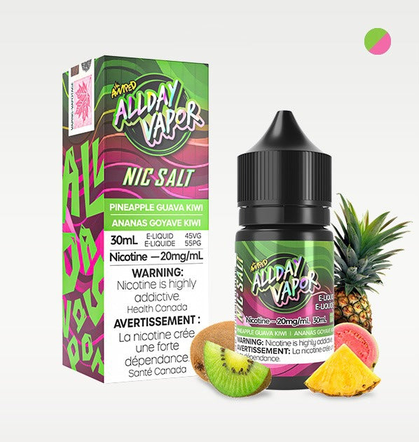 All Day Vapor E-liquid Pineapple Guava Kiwi 20mg/mL 30mL