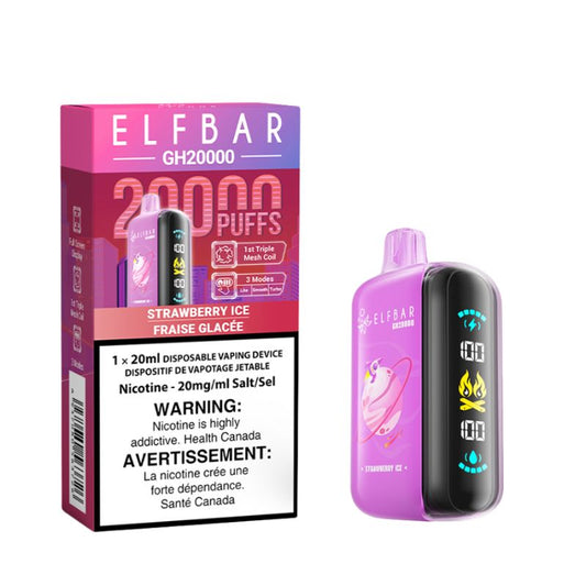 Elf bar GH20k Strawberry Ice 20mg disposable (Provincial)