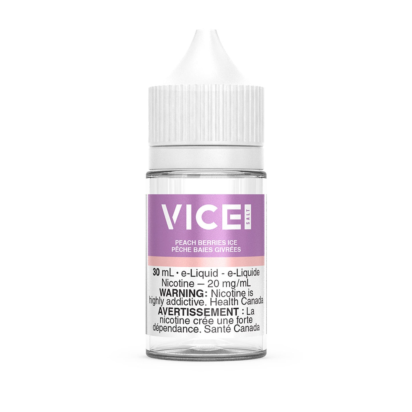 Vice Salt E-Liquid Peach Berries Ice 20mg 30ml (Provincial)