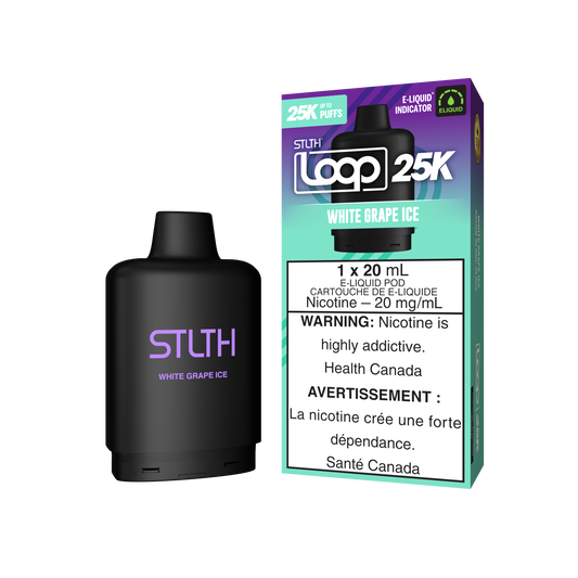 Stlth Loop Pod 25K White Grape Ice 20mg - 20ml (Provincial)