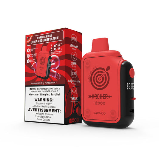 Archer 12000 VapMod 20mg Watermelon Ice disposable