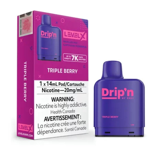 Drip’n levelX pod Triple berry 20mg/ ml 14ml