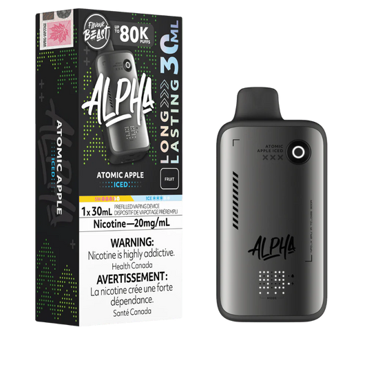 Flavour Beast Alpha Atomic Apple Iced 80K 20mg/ml disposable (Provincial)