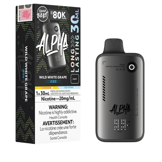 Flavour Beast Alpha Wild White Grape Iced 80K 20mg/ml disposable (Provincial)