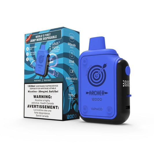 Archer 12000 VapMod 20mg/mL Blue Razz disposable