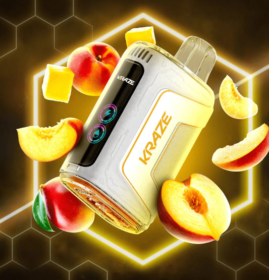 Kraze HD 7K Peach Mango 20mg/mL disposable