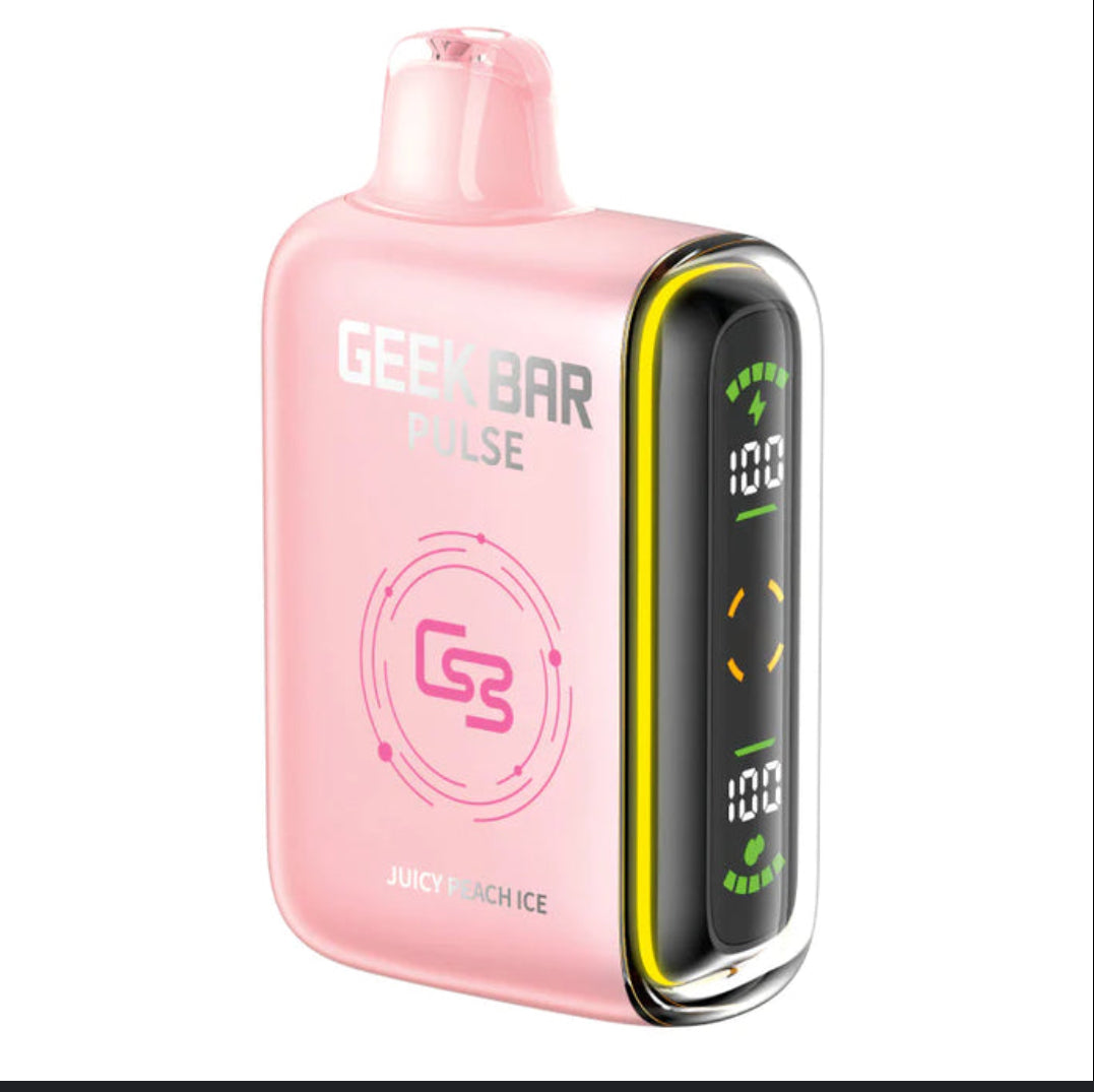 Geek bar pulse 9000 Juicy Peach Ice 20mg/mL disposable