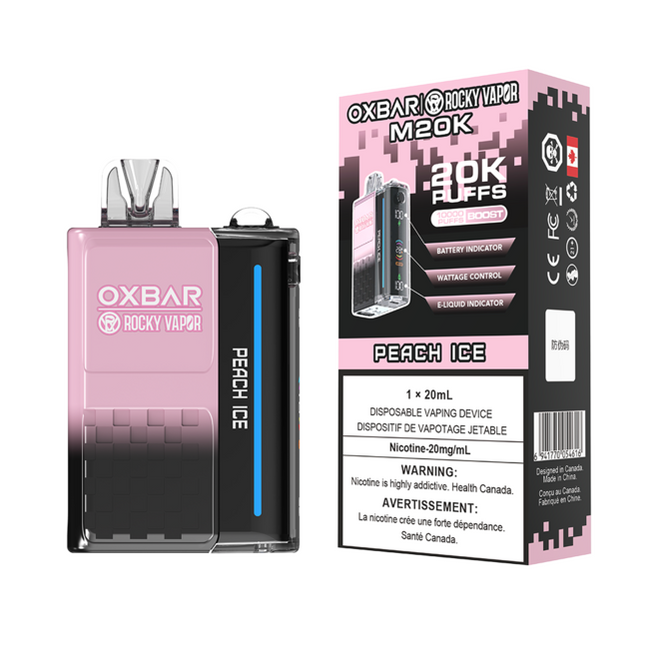 Oxbar M20k Peach Ice 20mg/ml disposable