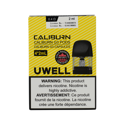 Uwell Caliburn G3 Replacement Pod 0.4Ω 4 Pack