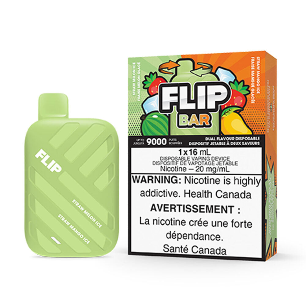 Flip Bar 9000 Straw Melon Ice + Straw Mango Ice 20mg/mL disposable (Provincial)