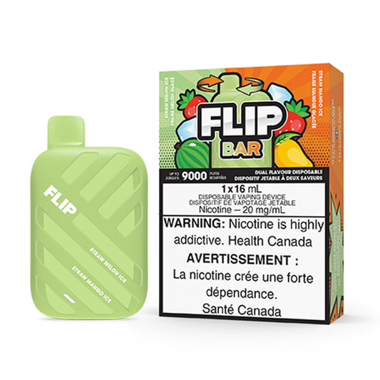 Flip Bar 9000 Straw Melon Ice + Straw Mango Ice 20mg/mL disposable