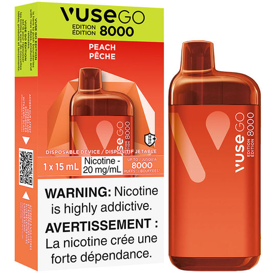 Vuse Go 8000 Peach 20mg/ml Disposable (Provincial)