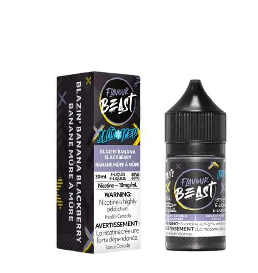 Flavour beast e-liquid Blazin banana blackberry iced 10mg 30ml( Provincial)