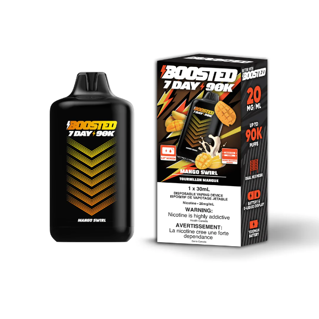 Boosted 90k Mango Swirl 20mg disposable (Provincial)
