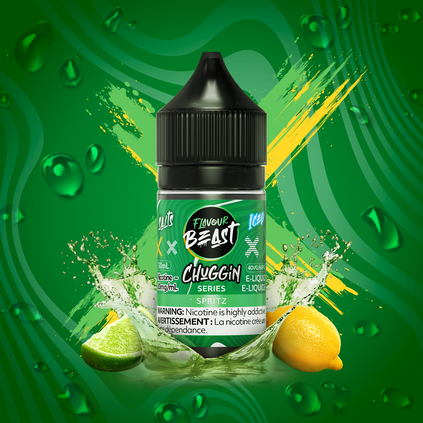 Flavour beast e-liquid Chuggin Spritz Iced 20mg/ml 30ml