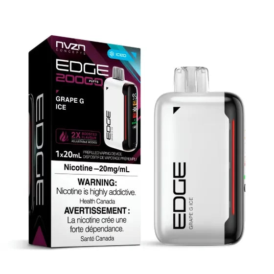 Edge by NVZN 20000 Grape G Ice 20mg/mL disposable