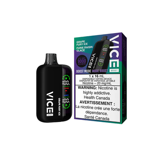 Vice boost 9k Grape Fury Ice 20mg/ml  disposable