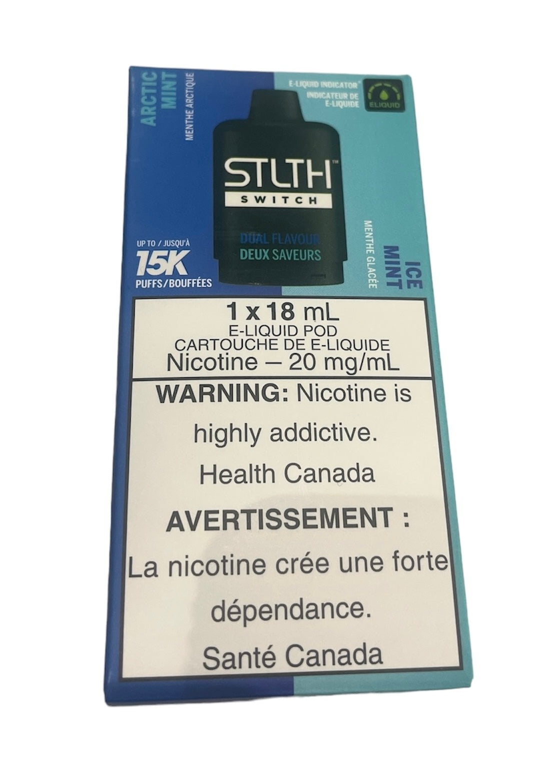 Stlth Switch Pod Arctic Mint and Ice Mint 20mg/ml 18ml