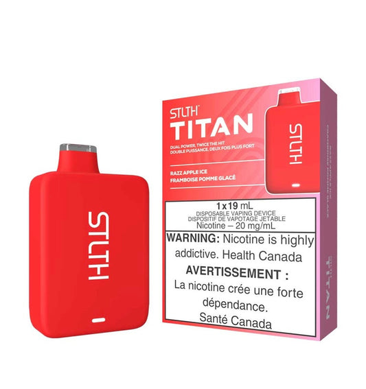 Stlth Titan 10K Razz apple ice 20mg/ml disposable