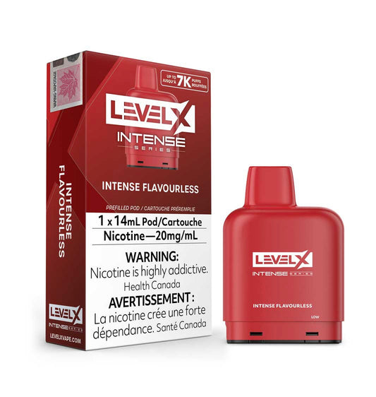 Intense series Flavourless levelx pod 20mg