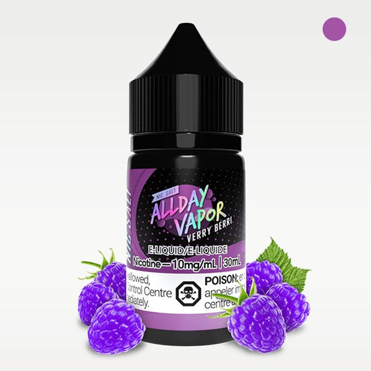 All day vapor e-liquid verry berri 10mg/mL 30mL