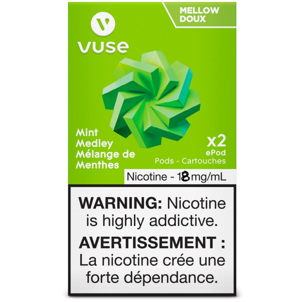 Vuse epod mint medley balanced 18mg/mL ×2