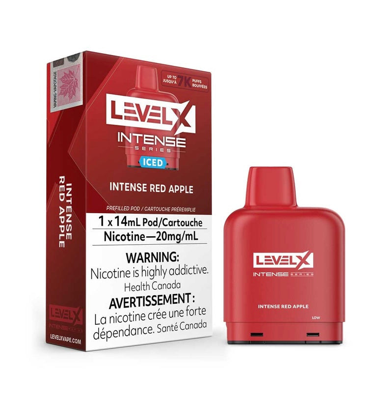 Intense series Red apple iced levelx pod 20mg