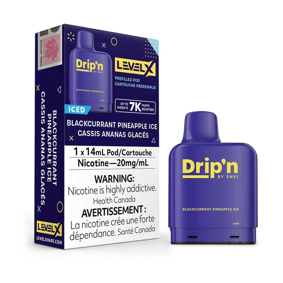 Drip’n LevelX Pod Blackcurrant Pineapple Ice 20mg/ml 14ml (Provincial)