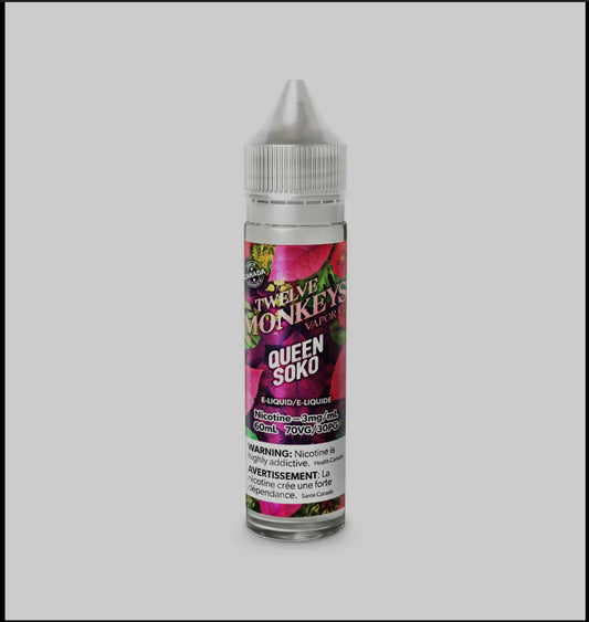 Twelve monkeys queen soko strawberry light citrus 60ml 6mg