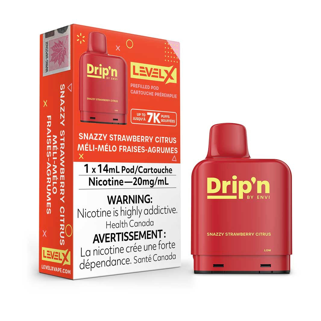 Drip’n LevelX Pod Snazzy Strawberry Citrus 20mg/ml 14ml (Provincial)