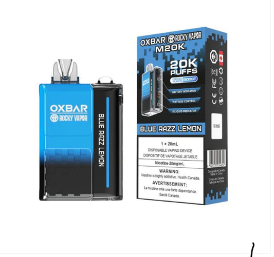 Oxbar M20k Blue razz lemon  20mg/ml disposable