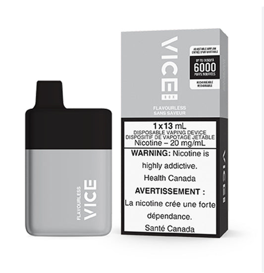 Vice box 6000 flavourless 20mg/mL disposable