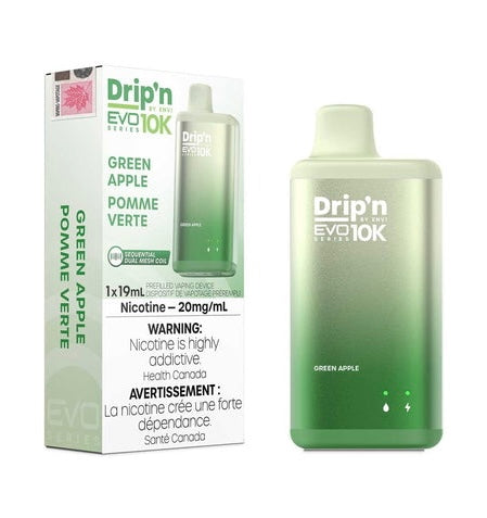 Drip’n EVO 10K Green Apple 20mg/mL Disposable (Provincial)