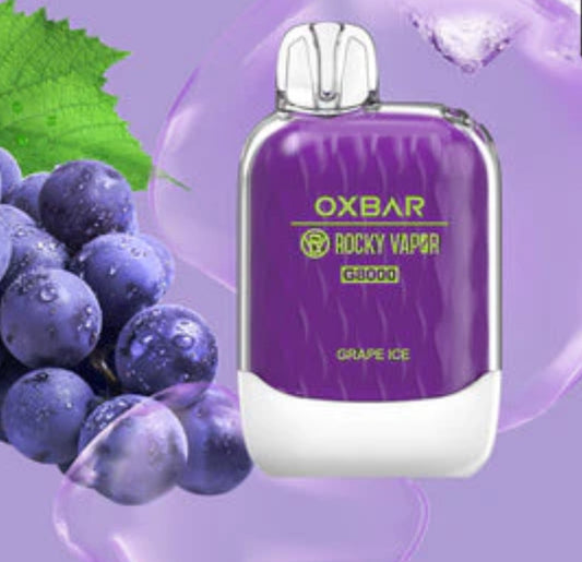 Oxbar G-8000 Grape ice 20mg/mL disposable