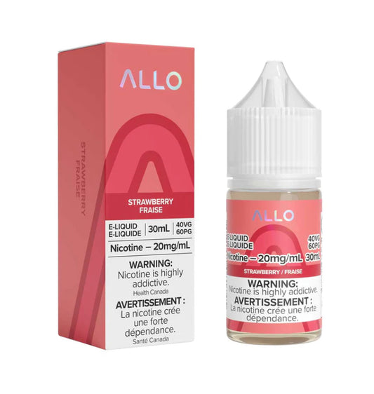 Allo E-Liquid Strawberry 20mg/mL 30mL(Provincial)