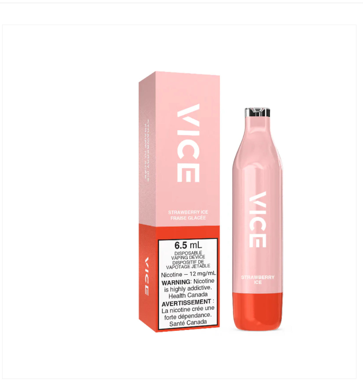 Vice 2500 Strawberry Ice 12mg/mL disposable (Provincial)