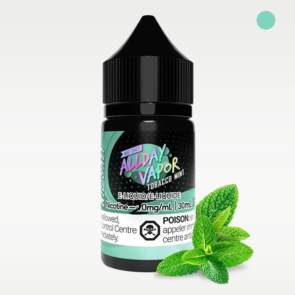 All day vapor e-liquid tobacco mint 20mg/mL 30mL