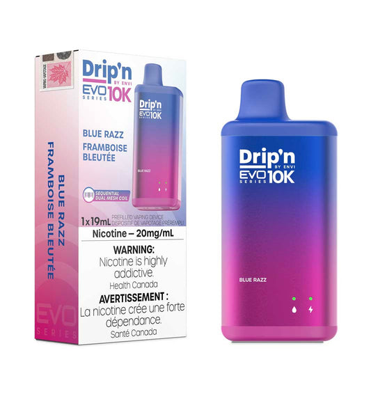 Drip’n EVO 10K Blue Razz 20mg/mL disposable